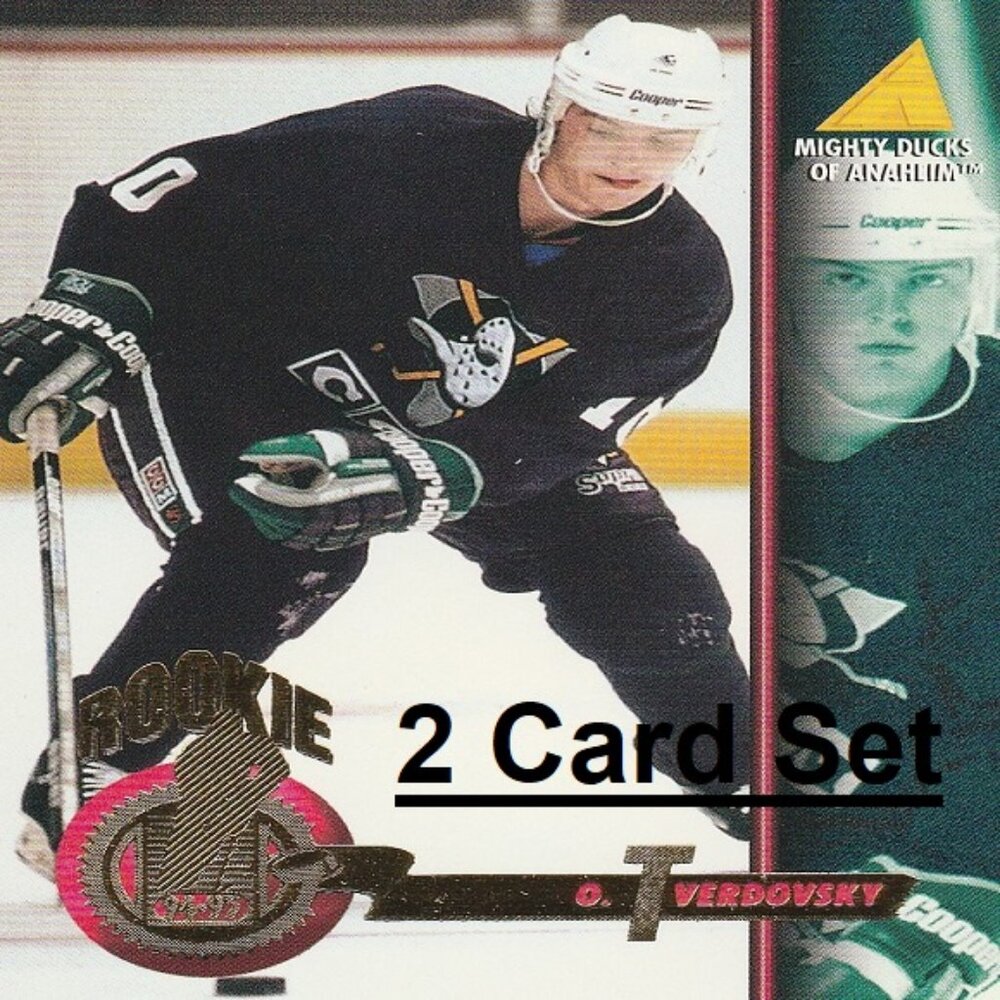 Oleg Tverdovsky Anaheim Ducks NHL Hockey Card Collection - 2 Card Set
